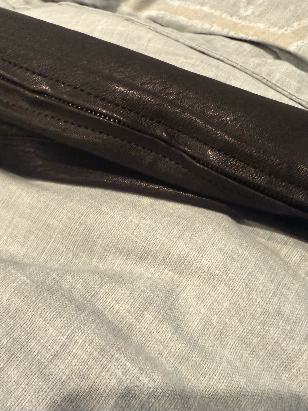 J Brand Black Coated Leather-Look Women's Jeans